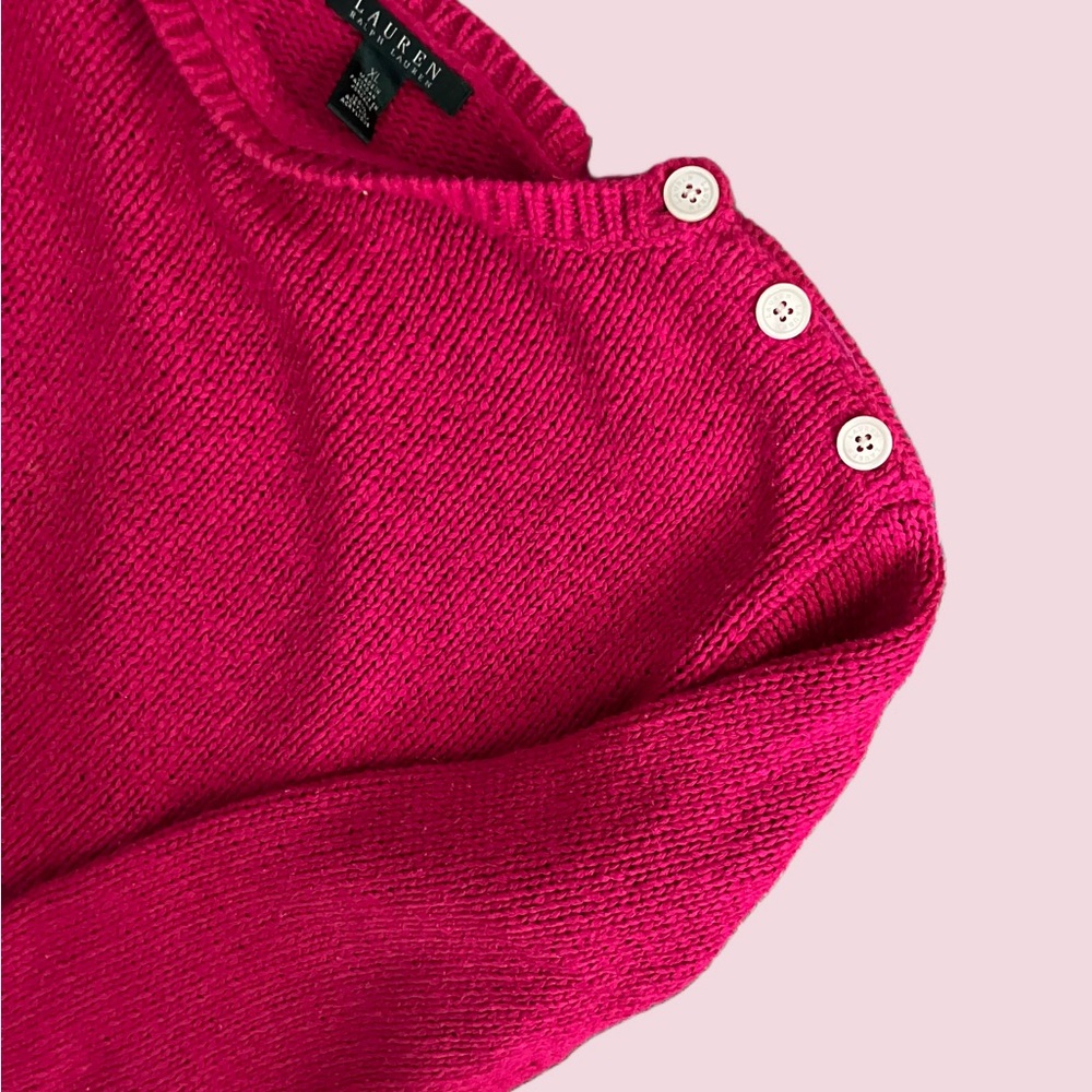 Ralph Lauren Beautiful Cherry 🍒 Red Sweater